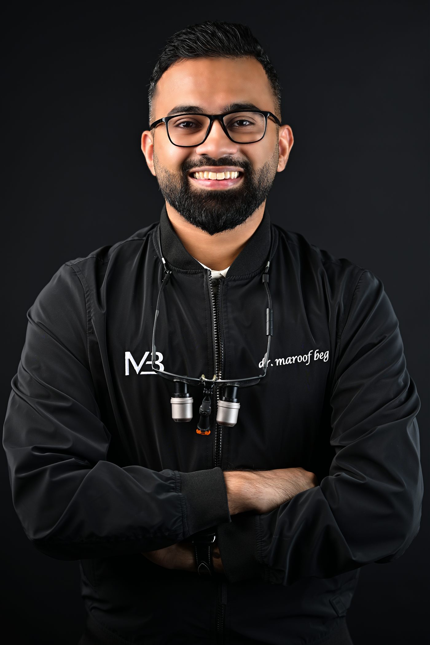 Portrait of Dr. Maroof Beg, specialist aesthetic restorative dentist in Dubai