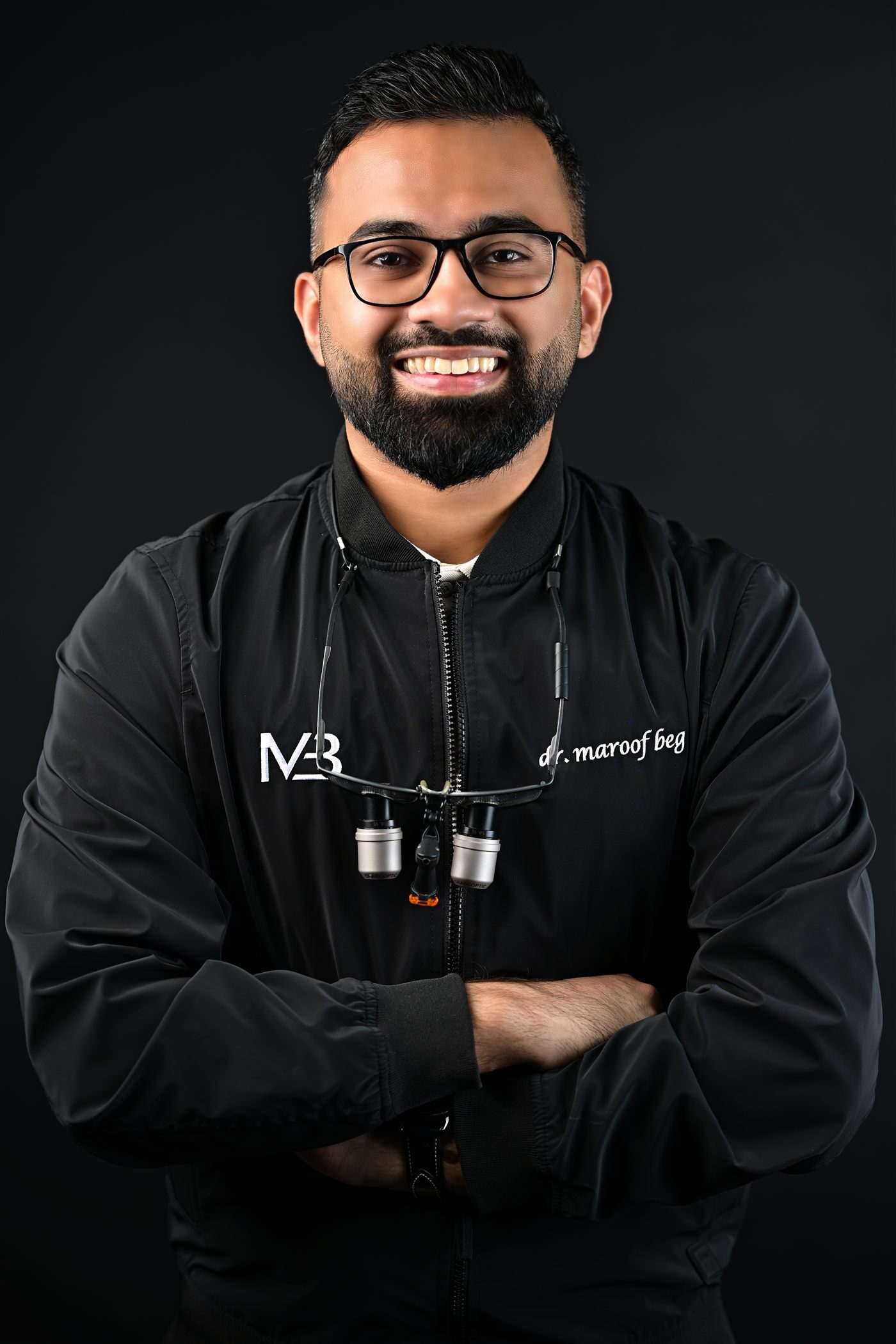 Portrait of Dr. Maroof Beg, specialist aesthetic restorative dentist in Dubai